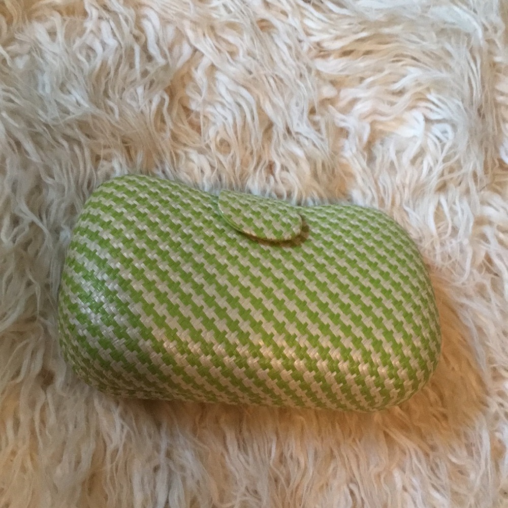 Banana Republic green Clutch
